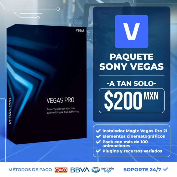 Paquete Sony Vegas