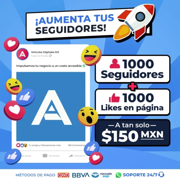 Aumenta tus seguidores en Facebook